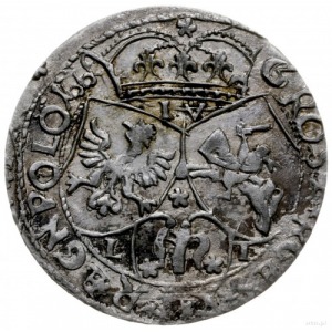 szóstak 1666/L-T - fałszerstwo z epoki; Aw: Popiersie k...