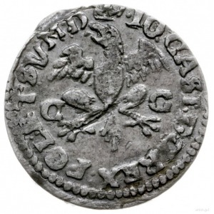 dwugrosz 1650, Bydgoszcz; litery C-G po bokach Orła, kr...