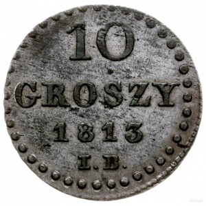10 groszy 1813, Warszawa; mała liczba nominału; Plage 1...