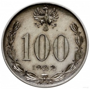 100 (marek) 1922, Warszawa; Józef Piłsudski; Parchimowi...