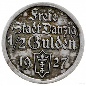 1/2 guldena 1927, Berlin; Koga; CNG 514.II, Jaeger D.6,...