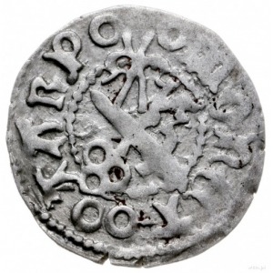 szeląg bez daty (1485-1498), Dorpat (Tartu); Aw: Popier...