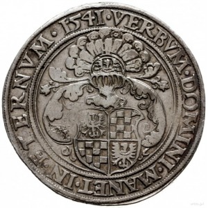 talar 1541, Legnica; Aw: Popiersie w prawo i napis woko...