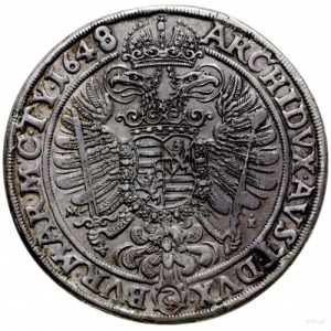 talar 1648/3, Wrocław; Aw: Popiersie cesarza i napis wo...