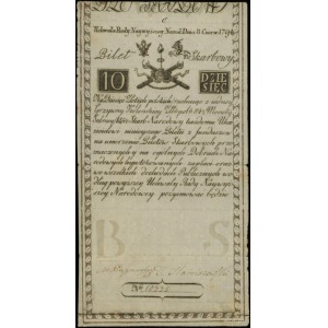 10 złotych polskich 8.06.1794, seria C, numeracja 10335...