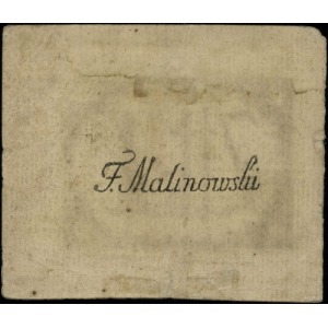 1 złoty 13.08.1794, seria D, na odwrocie F.Malinowski; ...