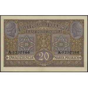 20 marek polskich 9.12.1916; Generał, seria A, numeracj...