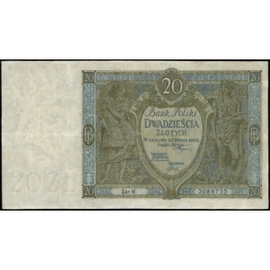 20 złotych 1.03.1926, seria W, numeracja 2089732; Lucow...