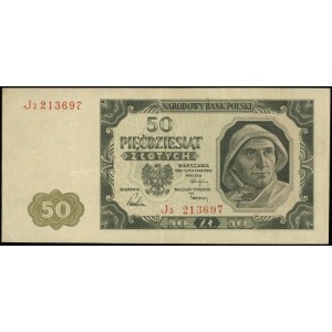 50 złotych 1.07.1948, seria J3, numeracja 213697; Lucow...