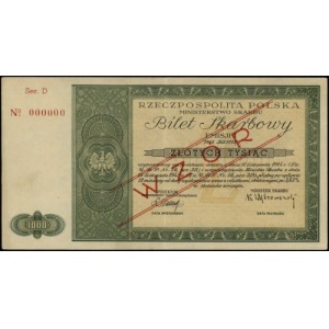 bilet skarbowy na 1.000 złotych 14.11.1945; I emisja, W...