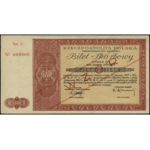 bilet skarbowy na 5.000 złotych 3.01.1947, III emisja, ...