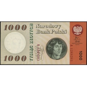 1.000 złotych 29.10.1965; seria A, numeracja 1268203; L...