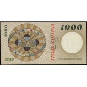 1.000 złotych 29.10.1965; seria A, numeracja 1268203; L...