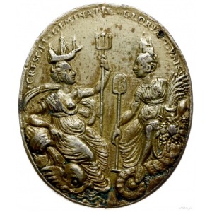 owalny medal z 1595 roku, wykonany przez nieznanego med...