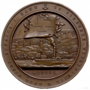medal z 1850 r. autorstwa C. Radnitzkiego, wybity dla u...