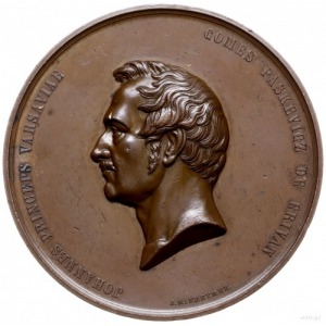 medal z 1850 roku autorstwa Jana Minheymera wybity z ok...