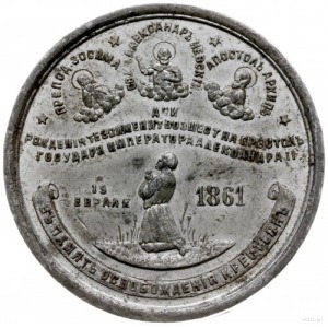 medal z 1861 r. autorstwa P. Mescheryakova, wykonany dl...