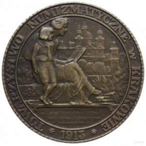 medal z 1913 r. autorstwa Jana Wysockiego, wybity z oka...