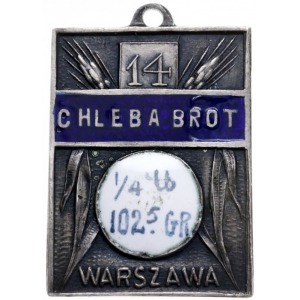 Pamiątka Kartek Żywnościowych w Warszawie, 1916, plakie...