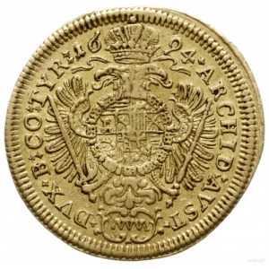 dukat 1694 MM, Wiedeń; Herinek 235, Fr. 276; złoto 3.43...