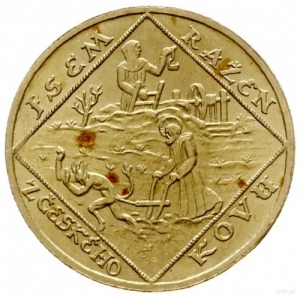 2 dukaty 1928, Krzemnica; 10. rocznica Republiki Czecho...