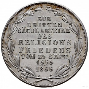 2 guldeny 1855, Frankfurt; Dav. 647, AKS 42, Thun 138; ...