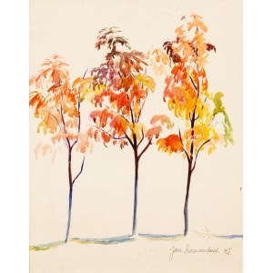 Jan Szancenbach (1928 - 1998), Jesienne drzewa, 1945 rok