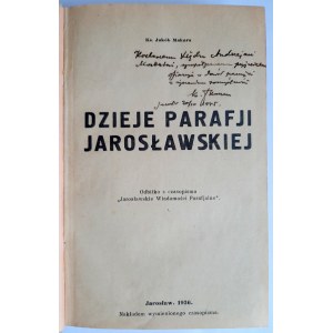 [Makara Jakub] Dzieje parafii jarosławskiej 1936 monografia historyczna