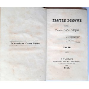 [Władysław Kazimierz Wójcicki] Zarysy domowe 1842