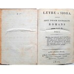 Niemcewicz, Leybe i Siora, pierwsze wydanie 1821