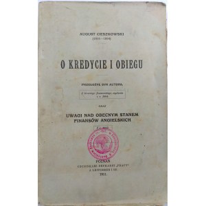 Cieszkowski, O kredycie i obiegu 1911