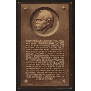 Plakieta poświęcona postaci Józefa Piłsudskiego