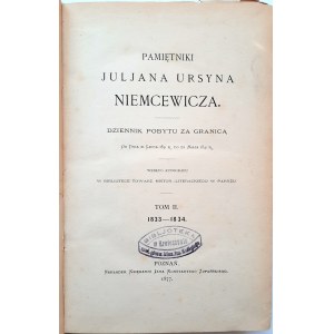 Pamiętniki Juliana Ursyna Niemcewicza 1833-1834