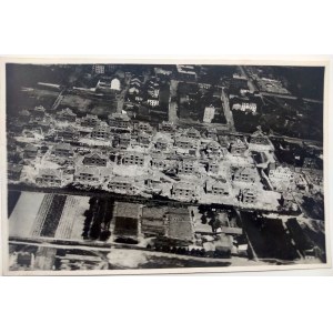 Warszawa, Zdjęcie lotnicze-widok budowy osiedla, 1938