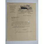 Papier firmowy Polskie Biura Podróży S.Witkowski Nowy York 1930 r.
