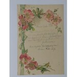 Dekoracyjny wytłaczany papier listowy ok. 1900 r.