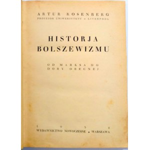 Rosenberg, Historia Bolszewizmu 1934