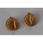 Klipsy, pocz. XX wieku złoto pr. 585/1000