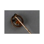 Szpilka do krawata z trzema perłami ok. 1900 r. złoto pr.500-585/1000/perły/diamenty