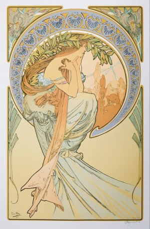 Alfons Mucha, Les Arts La Poesie, 1960