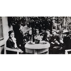 JADWIGA JANCZEWSKA W TOWARZYSTWIE, ok. 1900