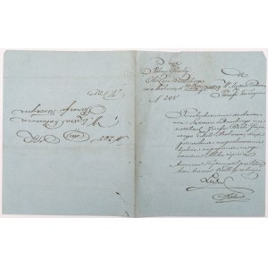 LIST OD SĄDU POLICJI PROSTEJ OKRĘGU BŁOŃSKIEGO W MROKOWIE, 1.02.1859
