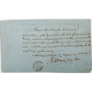 LIST BURMISTRZA TARCZYNA, 19.06.1859