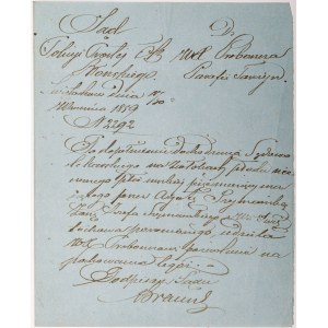 LIST SĄDU POLICJI PROSTEJ, Świętorków, 30.09.1859