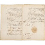 DOKUMENT KSIĘCIA OLEŚNICKIEGO KAROLA KRYSTIANA ERDMANNA WIRTEMBERSKIEGO, 25.02.1791