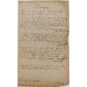 DOKUMENT, Werndorf (ob. Jaźwiny k. Trzebnicy), 13.06.1824