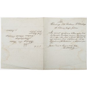 LIST OD PROBOSZCZA PARAFII IZDEBNO MATEUSZA MAŁECKIEGO, 2.01.1836