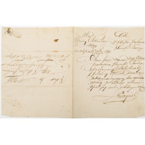 LIST DO PROBOSZCZA PARAFII TARCZYN 5.05.1849