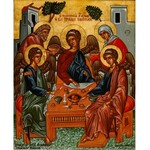 IKONA, TRÓJA STAROTESTAMENTOWA (GOŚCINNOŚĆ ABRAHAMA), Grecja, 1979