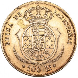 Spain - Barcelona 100 reales 1857